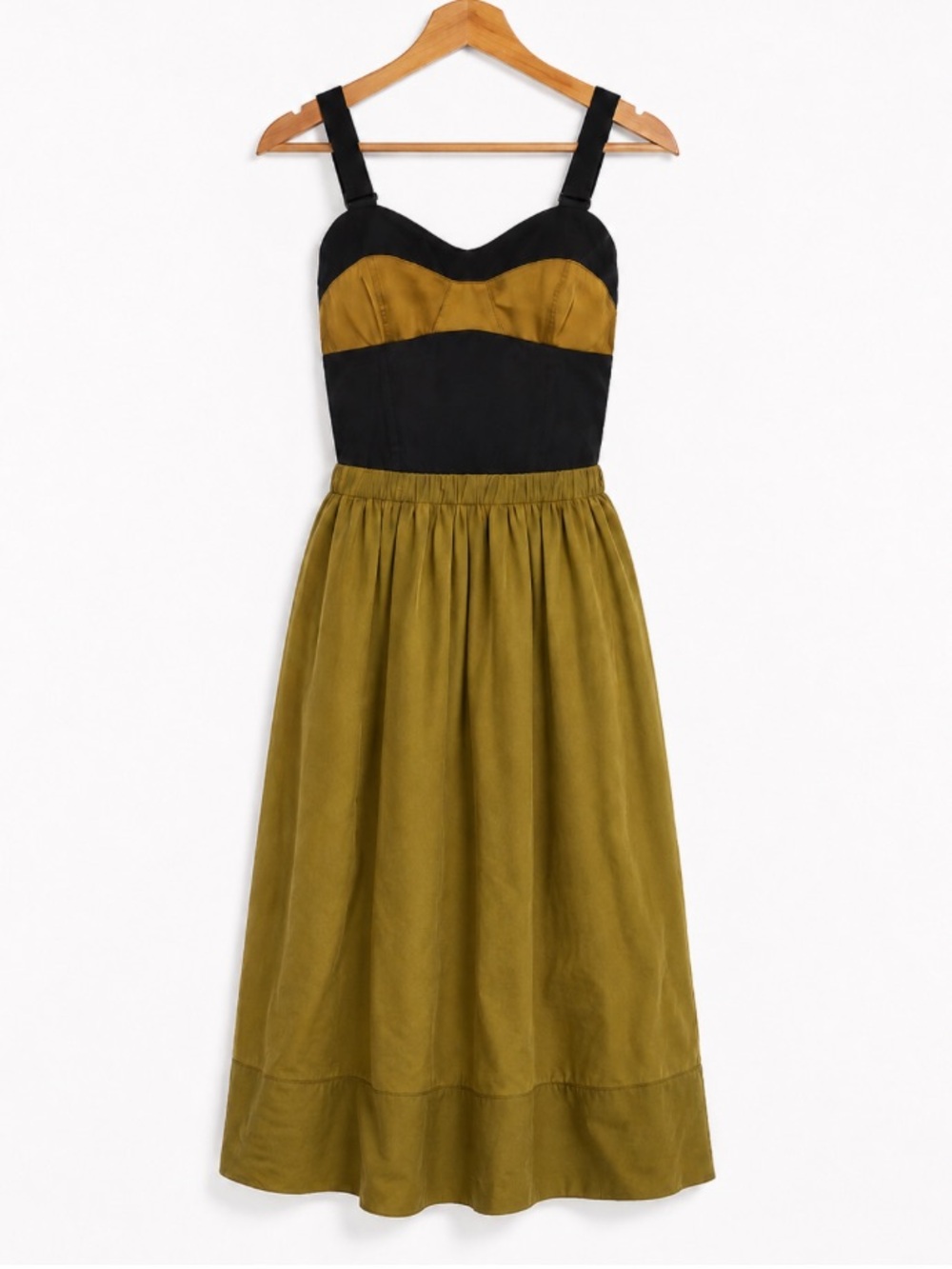 PROENZA SCHOULER WHITE LABEL Bustier Colorblock Midi Dress 6
